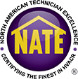 North American Technician Excellence (NATE) logo.